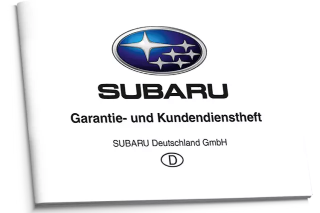 Subaru Deutsches Sauber Serviceheft