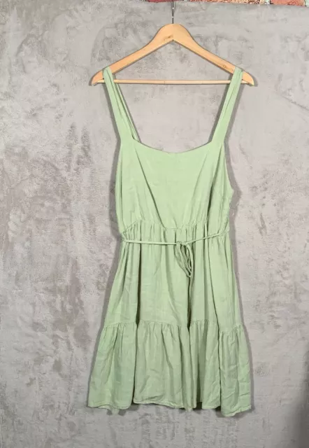 ASTR The Label Dress Womens Size Mint Green Tiered  OS