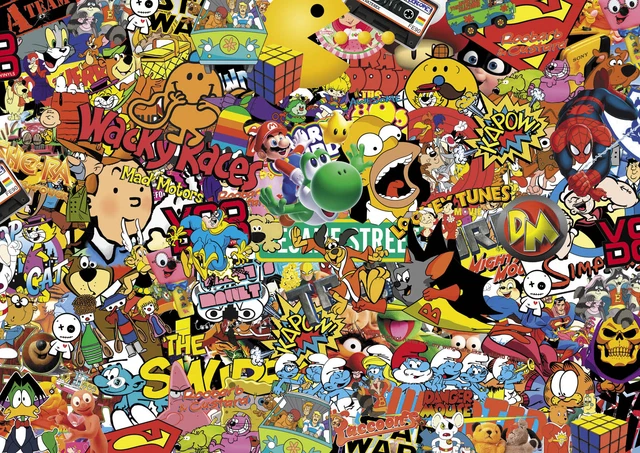 Comic Stickerbomb Sheet – 1.2m X 300mm – Drift, Batman, Superhero Wrap For Car Or Laptop