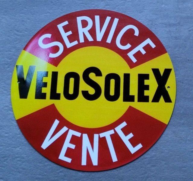 Plaque émaillée Velosolex service - Garage/Atelier/Les plaques publicitaires Plaque émaillée Velosolex service - Garage/Atelier/Les plaques publicitaires