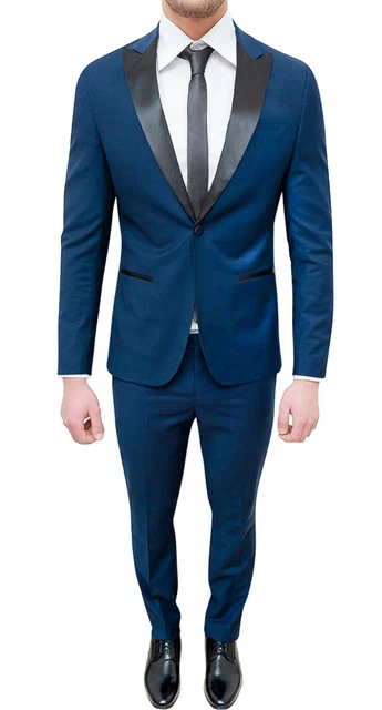 Completo best sale elegante blu