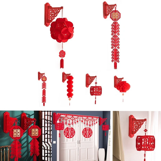 Intérieur Décoration Lanterne Suspensions non Tissé Mariage Faveurs 102cm