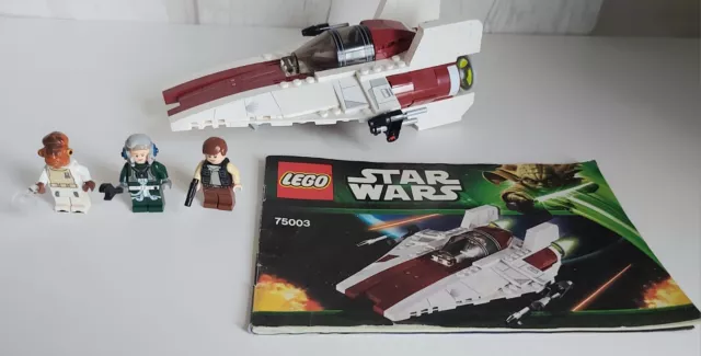 LEGO Star Wars A-wing Starfighter 75003 100% Complete, Excellent Condition