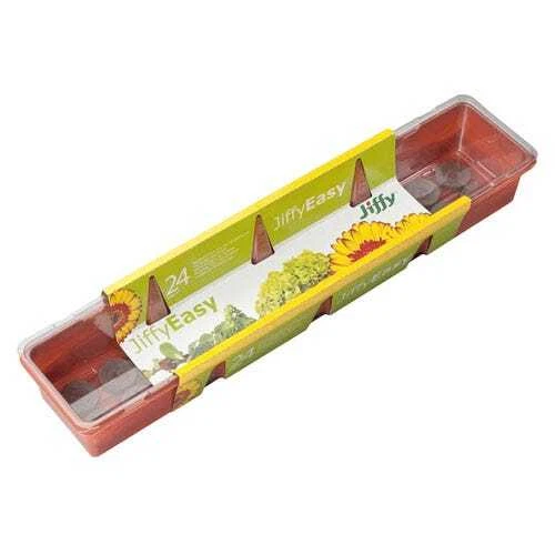 Plaque De Germination Jiffy Coco Block 128 Alvéoles | Plateau à Semis 54x28cm Noir - Flexible Avec Trous De Drainage