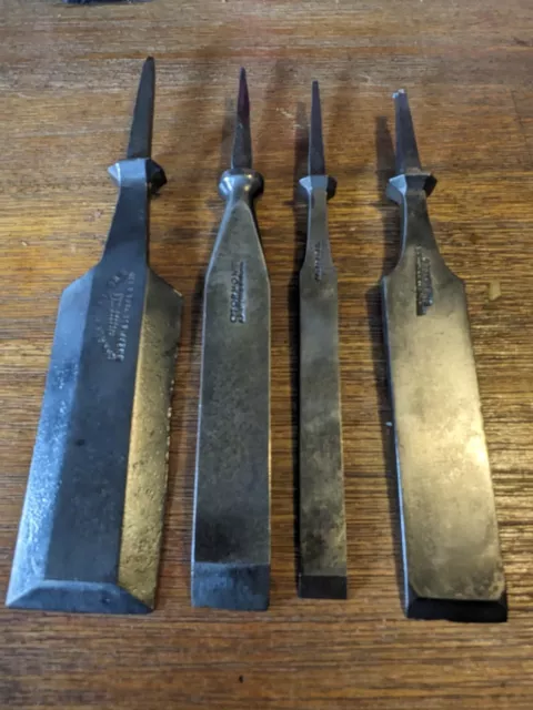 4x Vintage Chisels Sheffield England