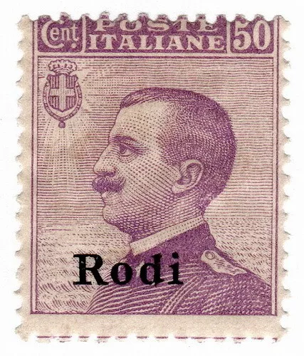 (I.B) Italy Postal : Italian Occupation of Rodi 50c