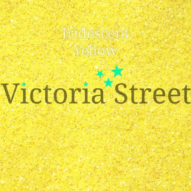 Victoria Street Glitter - Iridescent Yellow - Fine 0.008" / 0.2mm (Lemon Minion)