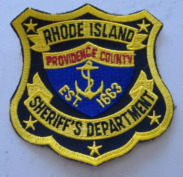 Providence  County Sheriff Dive Rhode Island  Fabric   Patch