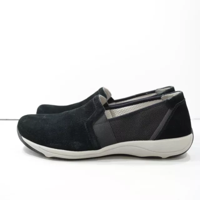 Dansko Halle Black Suede Leather Lightweight Slip On Shoes - 10.5/EU 41