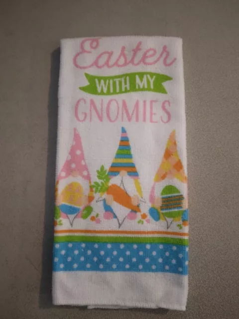 14 X 24 Toalla de Cocina Pascua con mis gnomios 270319