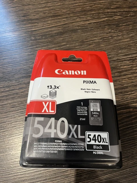 Original Canon PG540 / PG-540XL -XL Ink Cartridge - BLACK