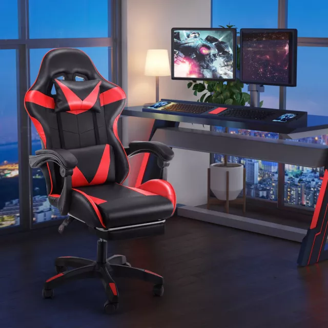 Gaming Chairs with Lumbar Support Ergonomic Gamer Chair Home PC Computer Chair