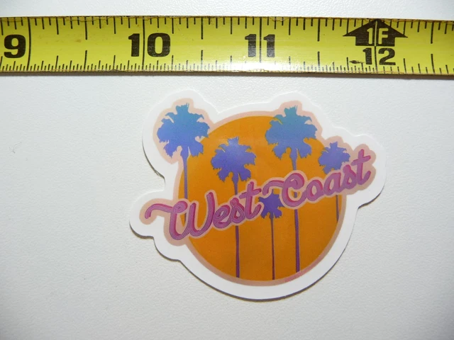 California West Coast Palm Trees Decal Sticker Pride State