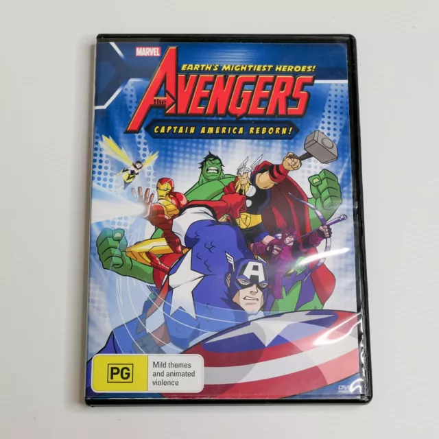 Marvel - The Avengers - Captain America Reborn (R4 DVD, 2010) ANIMATION HEROES