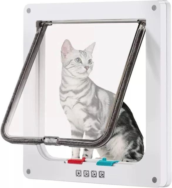 Puerta de Gato Grande para Ventanas, Puerta de Gato con Bloqueo de 4 vías para