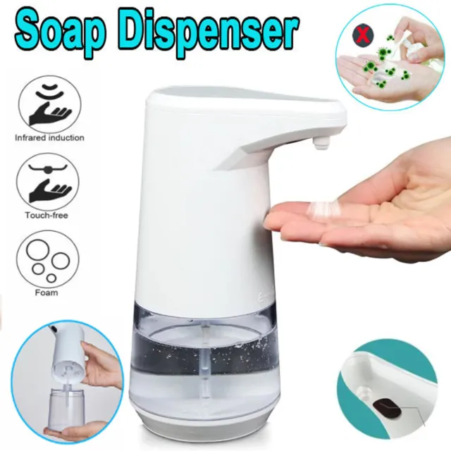 Automatic Soap Liquid Dispenser Handsfree Touchless IR Sensor Hand Wash Refill