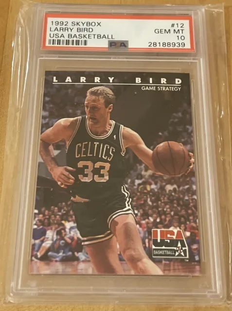 1992 Skybox #12 Larry Bird - PSA 10 - Boston Celtics / Dream Team NBA / USA