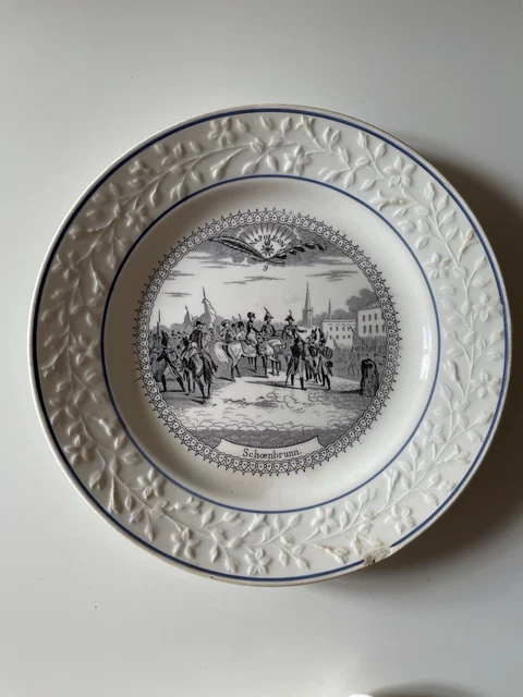 ASSIETTE ANCIENNE PARLANTE N° 5 CHOISY LE ROI humoristique militaire