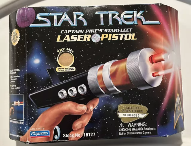 1997 Playmates Star Trek Captain Pike's Laser Pistol, In Original Package No.385