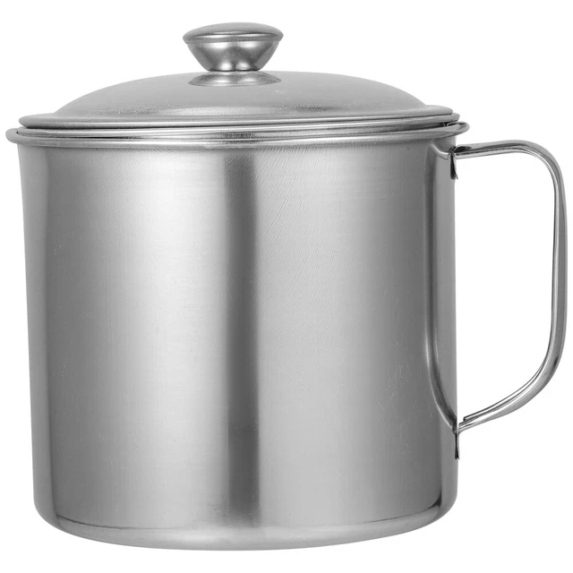 Pot à Graisse De Bacon Avec Filtre - Acier Inoxydable 3,8 L, Passoire Amovible, Pour Cuisine Et Restauration - 11