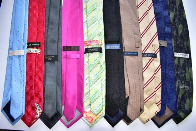 Lot of 5 100% Silk Designer Ties Men's Neckties Perry Ellis,  Nautica & more 3