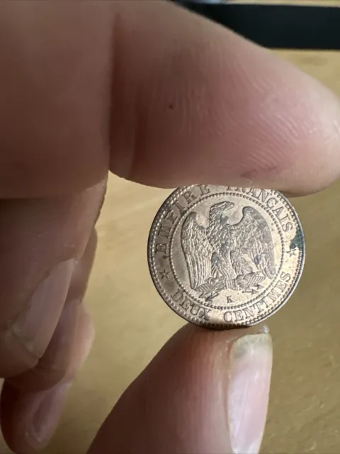 2 centimes Napoléon III 1862 k (Bordeaux) tête laurée / super+++ 2