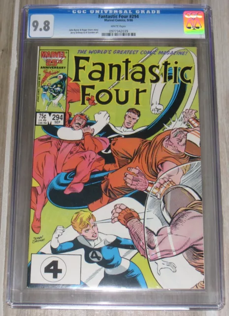 Fantastic Four #294 | Marvel 1986 | CGC 9.8 White Pages