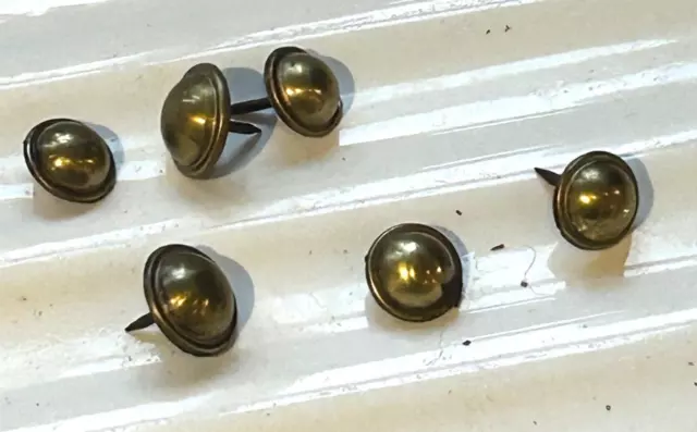 Vintage brass Clock feet  - x5 - Clockmakers spares