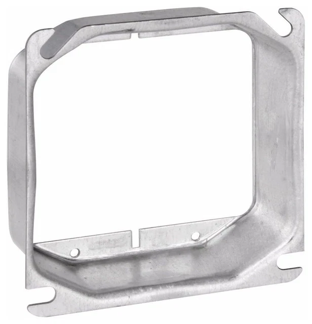 Crouse-Hinds TP538, 4" Box, 1-1/4" Raised, Electrical Square Box Wall Cover, 1pc