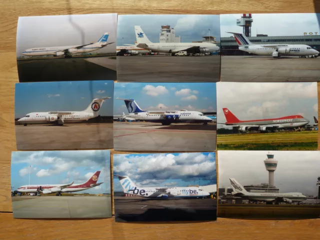 9 PHOTOS OF various airliners, Different types and airlines ( 76.C55 £1 ...