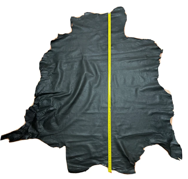 Lederhaut Farbe PEAT Grün Lederstück Echtleder Lammleder Echt Leder 105x87 Cm