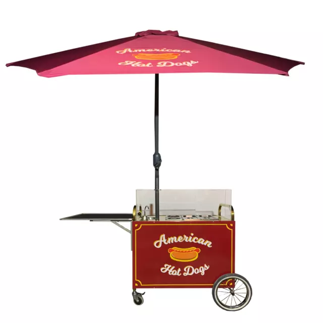 Food Cart Hot Dog Stand Gastronomie Wagen Ständer Vintage Retro Style