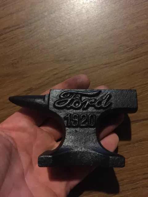 Cast Iron FORD 1920 Mini Anvil Salesman Sample Blacksmith Tool Car  Automobile Anvil 