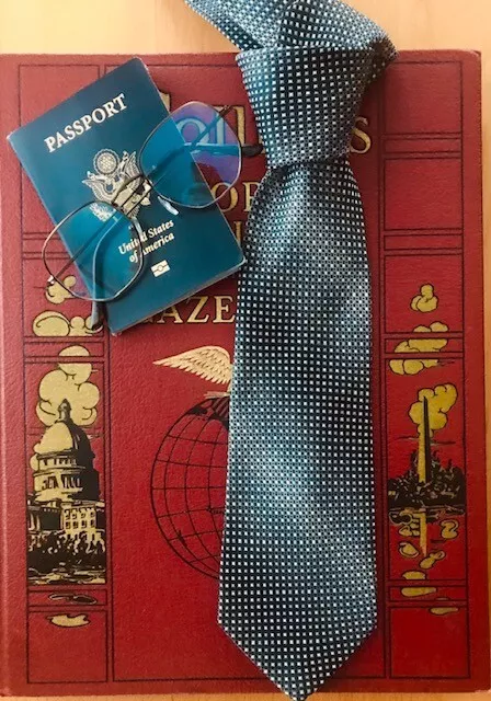 Pierre Cardin Vintage Mens Silk Tie Black Ombre Stripe With Micro Geometric Dots