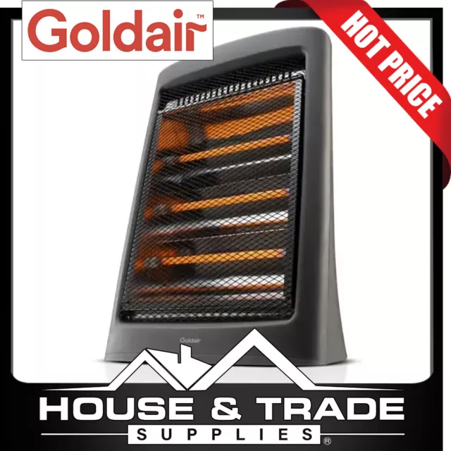 Goldair Radiant Heater 1200W 3 Bar 3 Heat Settings Instant Heat Up GIR180