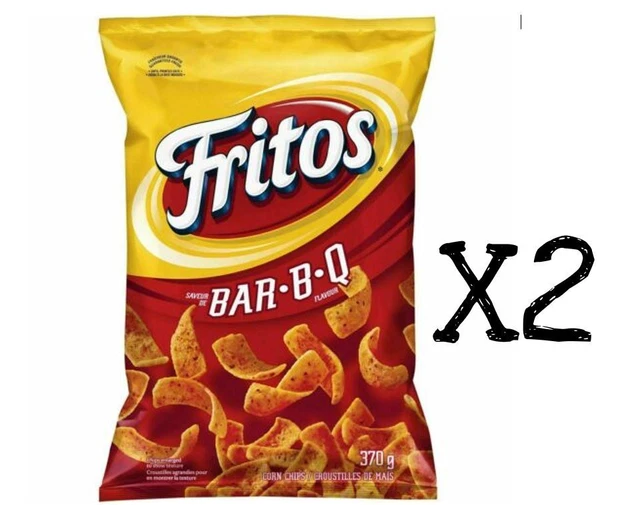 FRITOS BARBQ BBQ Corn Chips Large Size 340g x2 Bags Frito Lay Canada