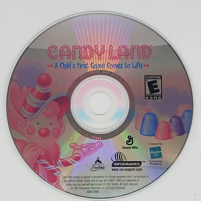 VTG CANDY LAND PC Game CD 2003 America Online AOL General Mills Promo