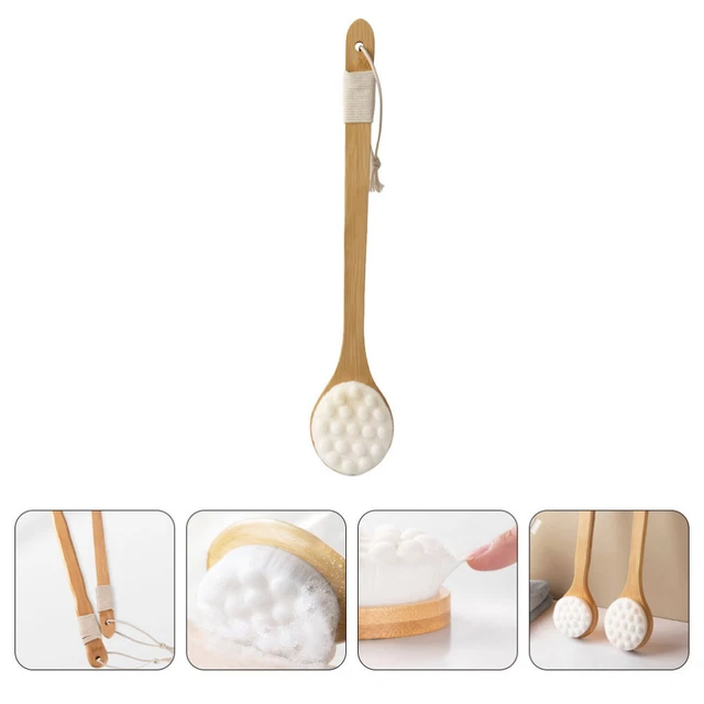 Spazzola da bagno artiglio per gatto massaggiatore cellulite fibra scrubber pelliccia morbida