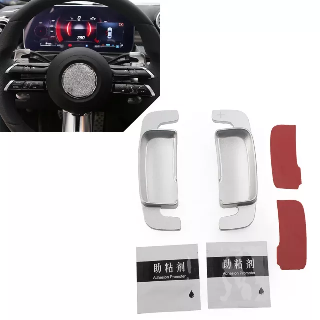 RED STEERING WHEEL Shift Paddle Shifter Extension For Mercedes