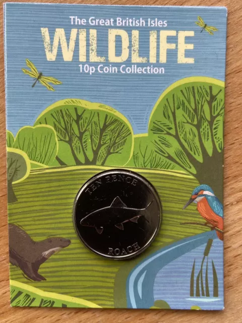 4 Coins,The Great British isles Wildlife 10p Coin collection.