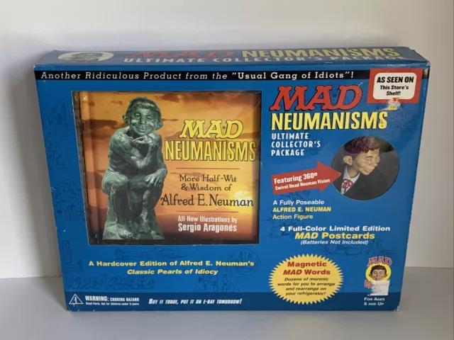 MAD Magazine Alfred E Neuman NEUMANISMS Ultimate Collectors Package Book Figure
