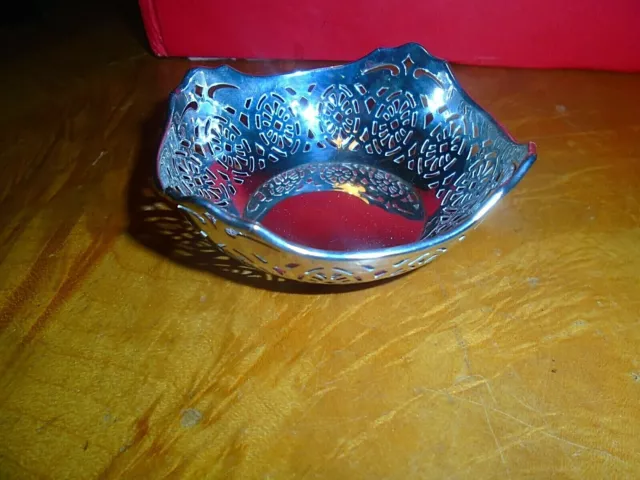 Antique Silver "Bon Bon" Dish -1916