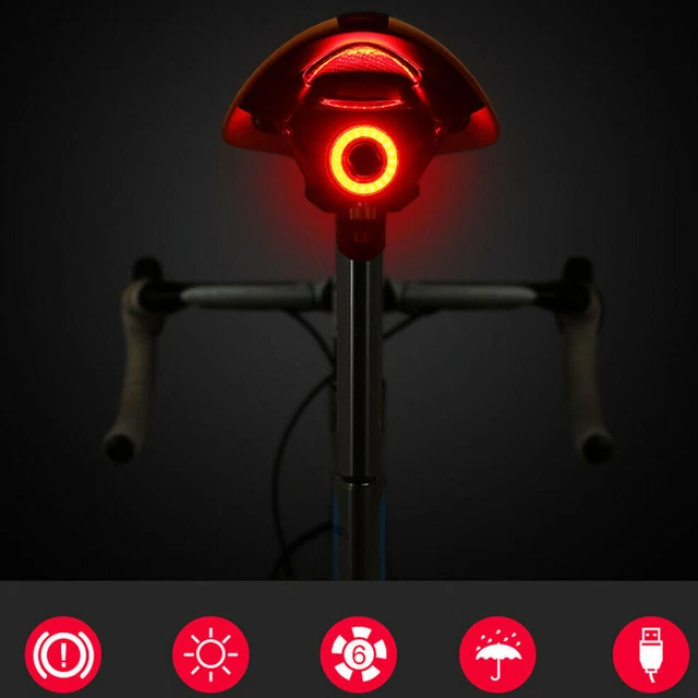 XLite100 Bicycle Bike Brake Tail Light LED Motion Sensor USB Rechargeable