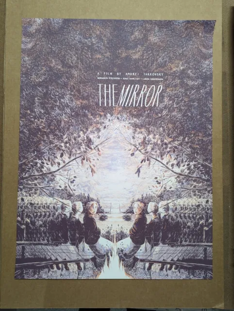 MONDO The Mirror Poster Wesley Allsbrook Black Dragon Tarkovsky Variant
