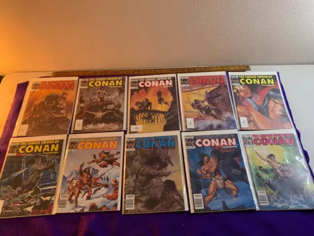 The Savage Sword of Conan 10 book lot 126 to 135 F to NM will combine