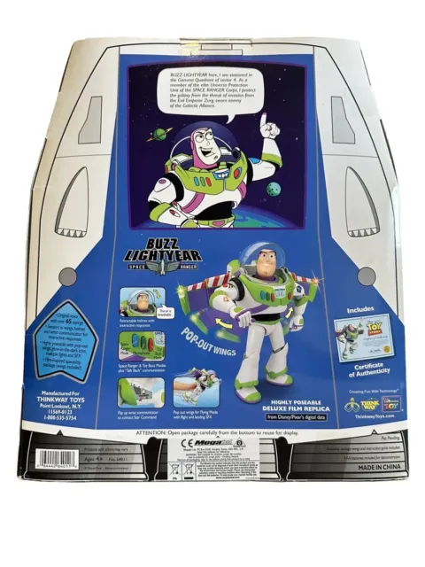 Disney Pixar Toy Story Buzz Lightyear Figure New Very Rare 2