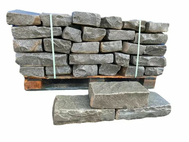 Mauersteine Trockenmauersteine Natursteine Sandsteine Antik Grau 100-1.000Kg