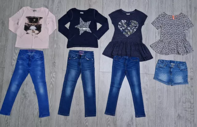 Girls NEXT Summer Clothes Bundle Age 7 YRS Tunics, Tops, Jeans, Shorts