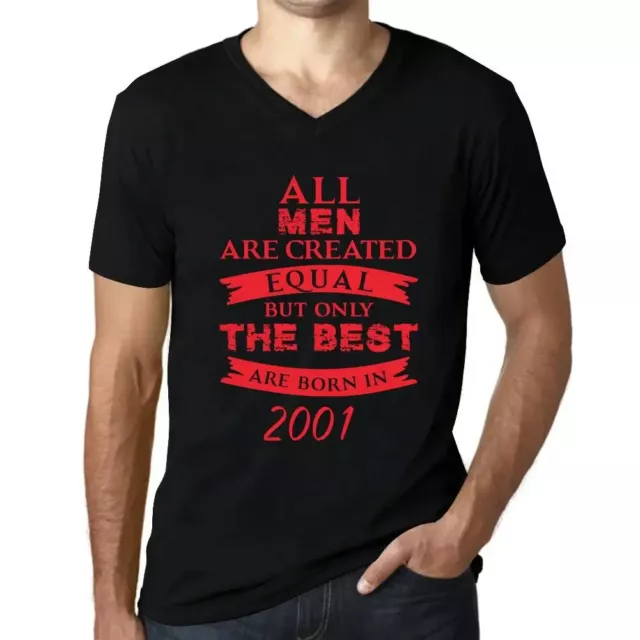 Camiseta de Cuello V para Hombre Todos Los Hombres Son Creados Iguales Pero Sólo