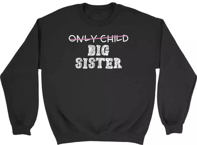 Big Sister Sweatshirt Kids Promoted Pregnancy Announcement Girls Gift Jumper